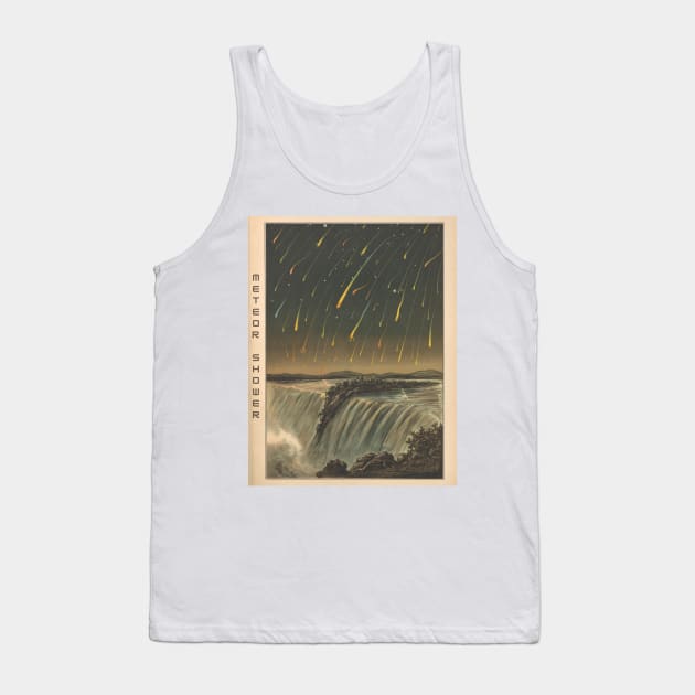 Meteor Shower Over Waterfall Tank Top by soulfulprintss8